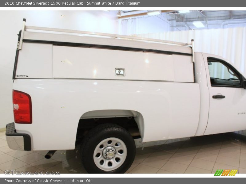 Summit White / Dark Titanium 2010 Chevrolet Silverado 1500 Regular Cab