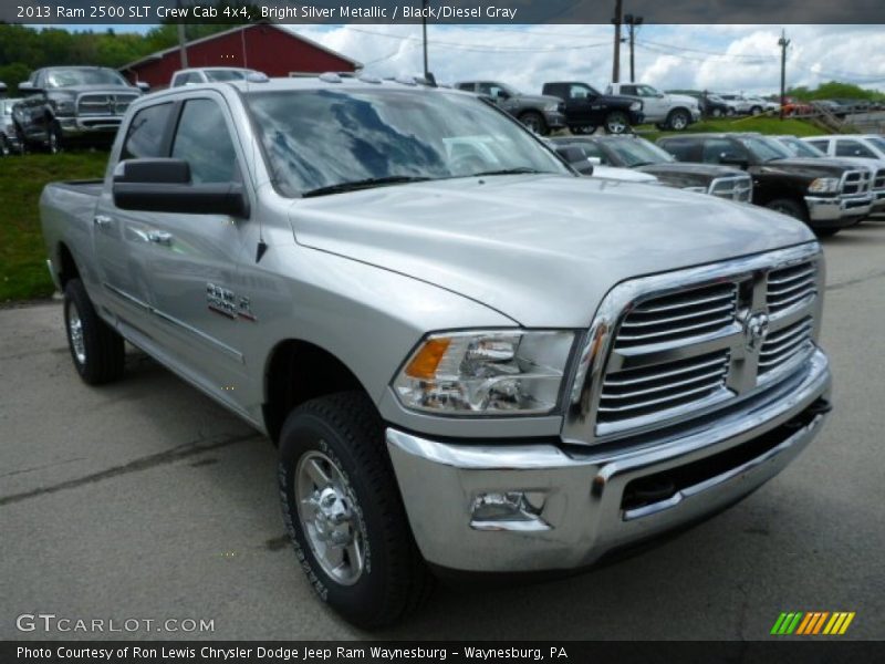 Bright Silver Metallic / Black/Diesel Gray 2013 Ram 2500 SLT Crew Cab 4x4