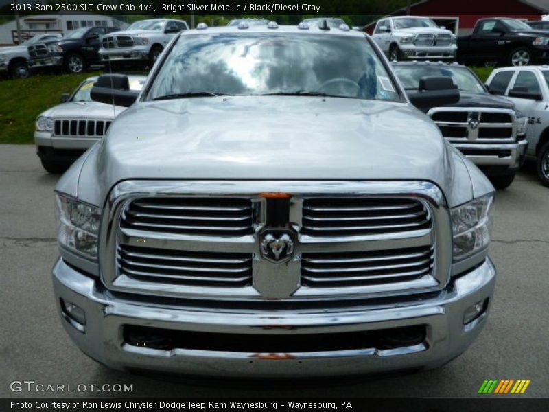 Bright Silver Metallic / Black/Diesel Gray 2013 Ram 2500 SLT Crew Cab 4x4