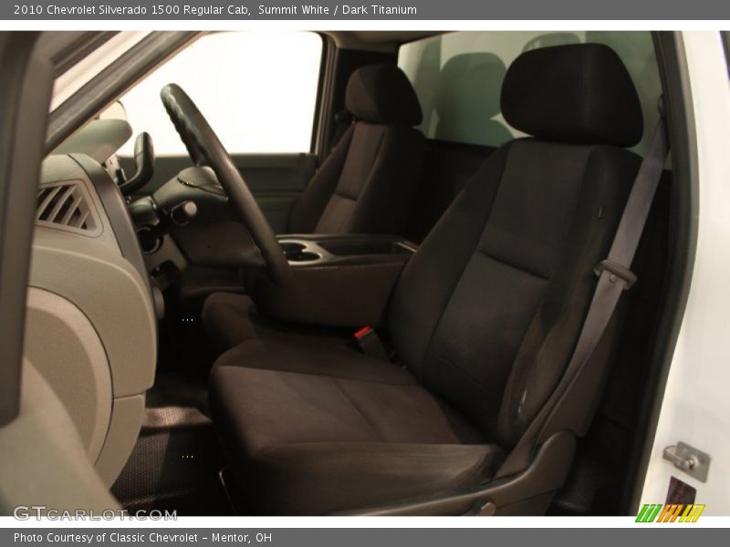 Summit White / Dark Titanium 2010 Chevrolet Silverado 1500 Regular Cab
