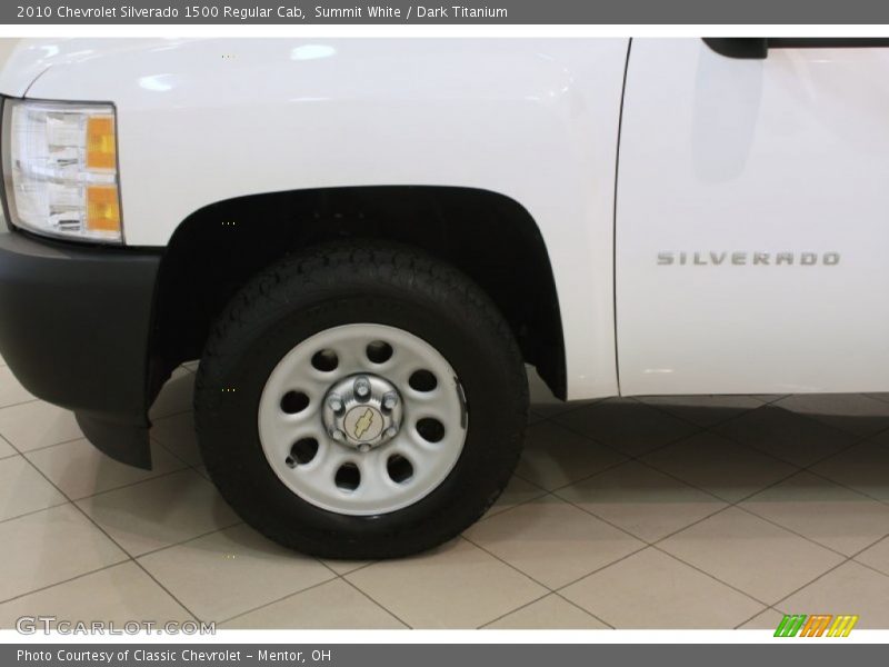 Summit White / Dark Titanium 2010 Chevrolet Silverado 1500 Regular Cab