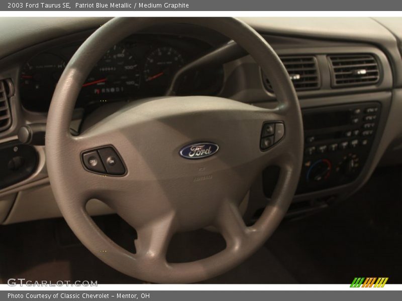 Patriot Blue Metallic / Medium Graphite 2003 Ford Taurus SE