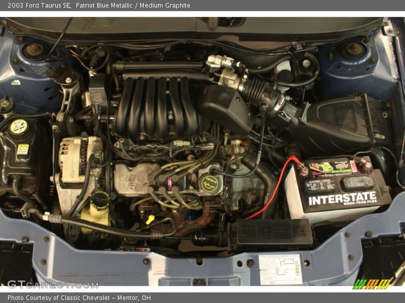 Patriot Blue Metallic / Medium Graphite 2003 Ford Taurus SE