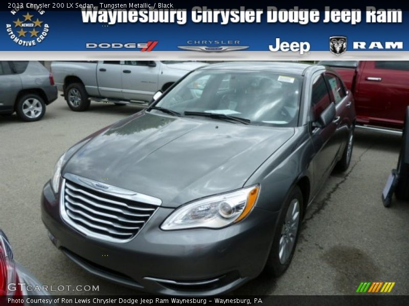 Tungsten Metallic / Black 2013 Chrysler 200 LX Sedan