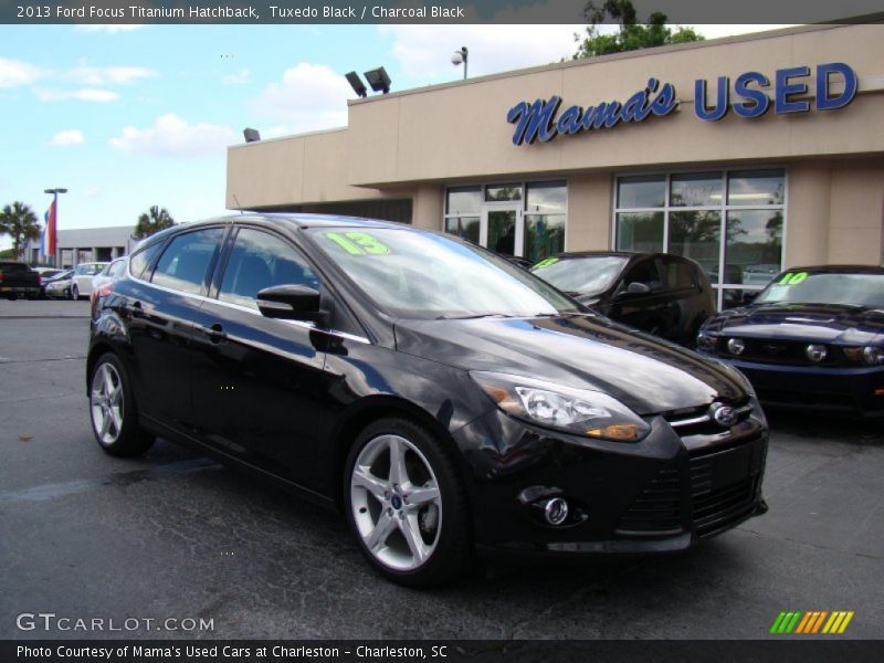 Tuxedo Black / Charcoal Black 2013 Ford Focus Titanium Hatchback