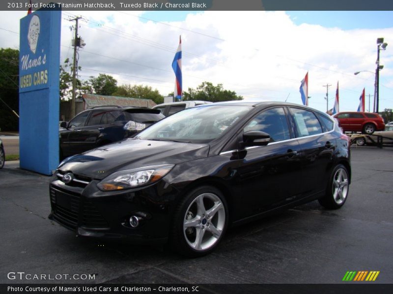 Tuxedo Black / Charcoal Black 2013 Ford Focus Titanium Hatchback