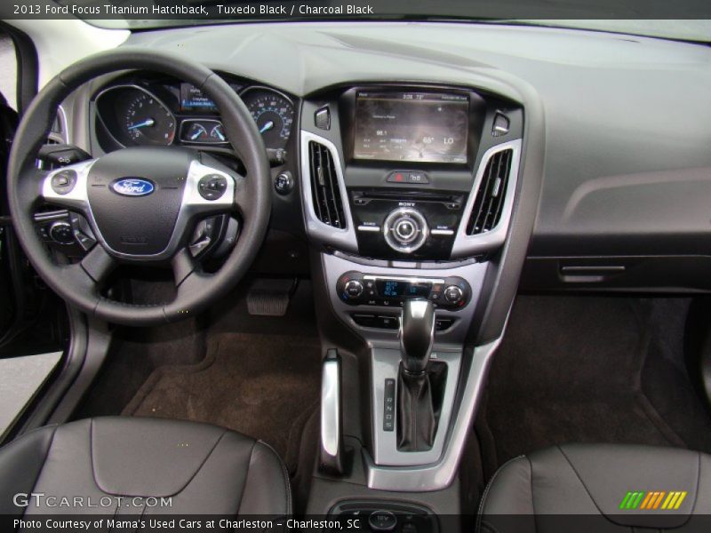 Tuxedo Black / Charcoal Black 2013 Ford Focus Titanium Hatchback