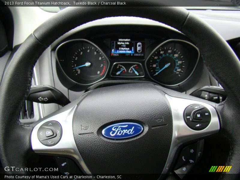 Tuxedo Black / Charcoal Black 2013 Ford Focus Titanium Hatchback