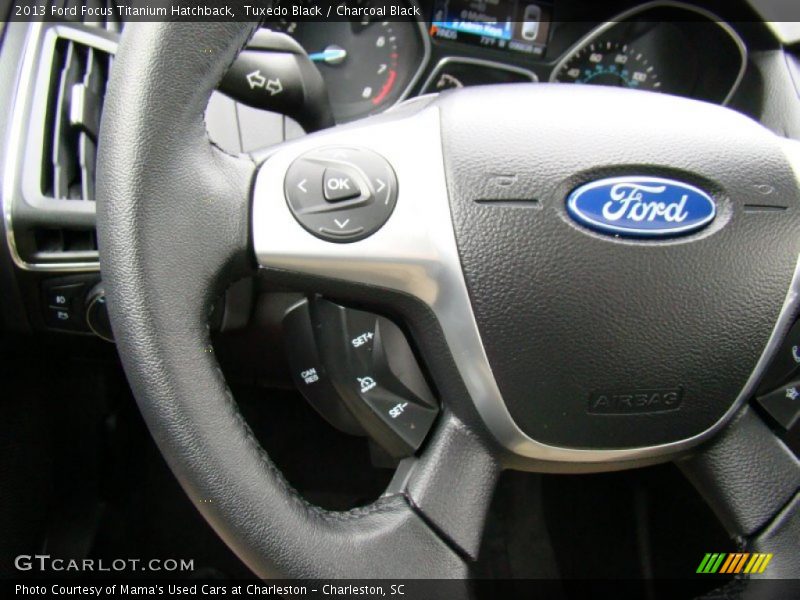 Tuxedo Black / Charcoal Black 2013 Ford Focus Titanium Hatchback