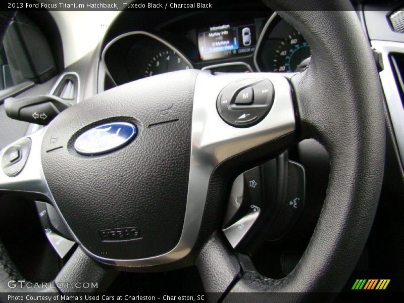 Tuxedo Black / Charcoal Black 2013 Ford Focus Titanium Hatchback