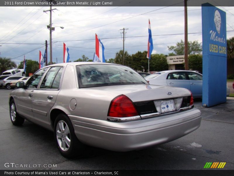 Silver Birch Metallic / Light Camel 2011 Ford Crown Victoria LX