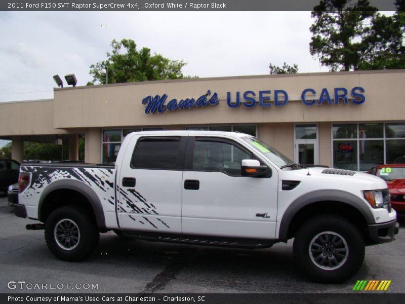 Oxford White / Raptor Black 2011 Ford F150 SVT Raptor SuperCrew 4x4