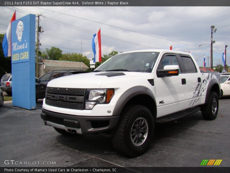 Oxford White / Raptor Black 2011 Ford F150 SVT Raptor SuperCrew 4x4