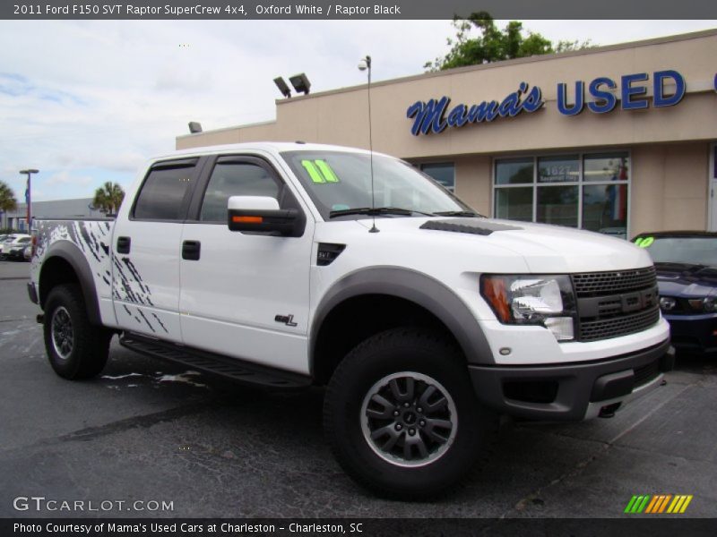 Oxford White / Raptor Black 2011 Ford F150 SVT Raptor SuperCrew 4x4