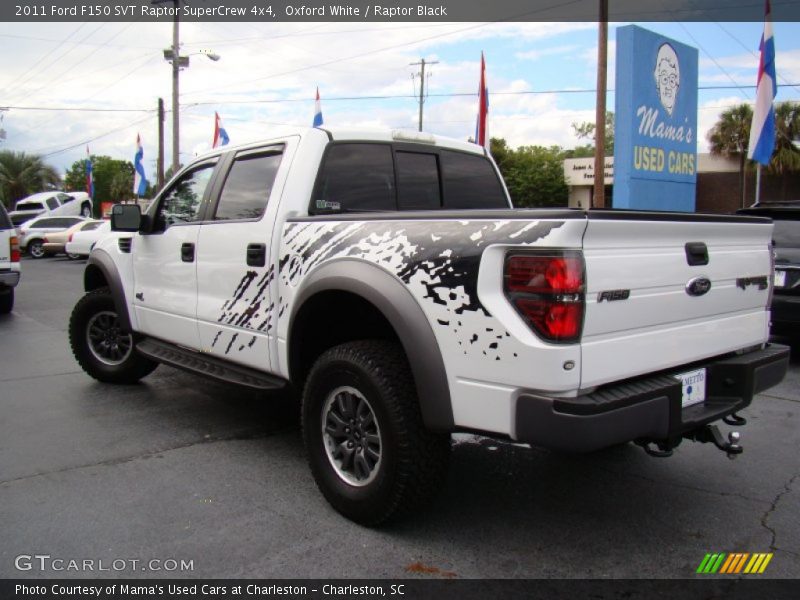 Oxford White / Raptor Black 2011 Ford F150 SVT Raptor SuperCrew 4x4