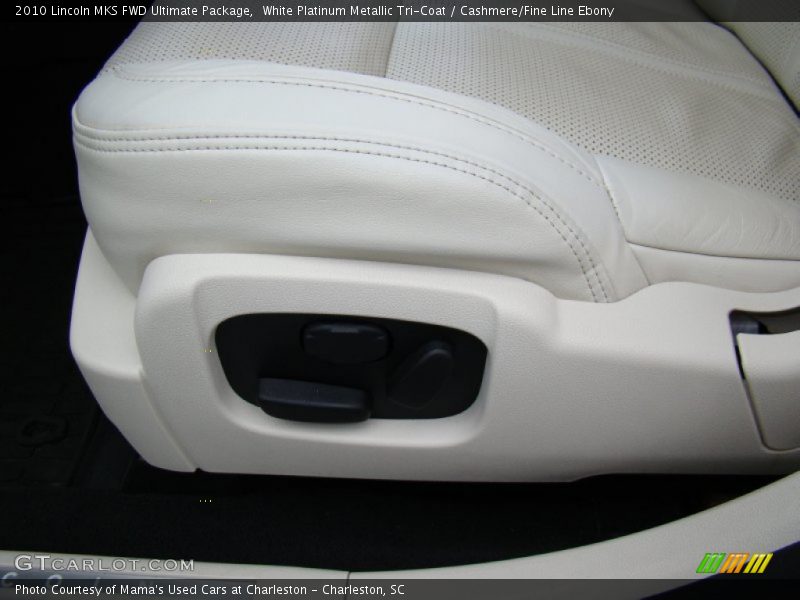 White Platinum Metallic Tri-Coat / Cashmere/Fine Line Ebony 2010 Lincoln MKS FWD Ultimate Package