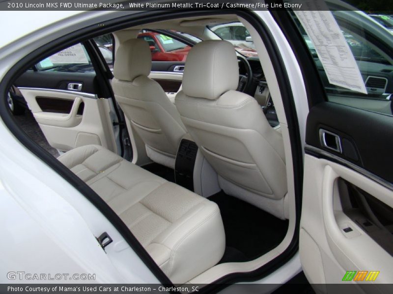 White Platinum Metallic Tri-Coat / Cashmere/Fine Line Ebony 2010 Lincoln MKS FWD Ultimate Package