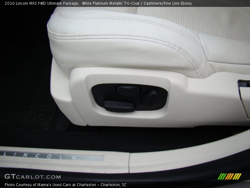 White Platinum Metallic Tri-Coat / Cashmere/Fine Line Ebony 2010 Lincoln MKS FWD Ultimate Package