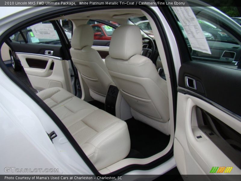 White Platinum Metallic Tri-Coat / Cashmere/Fine Line Ebony 2010 Lincoln MKS FWD Ultimate Package