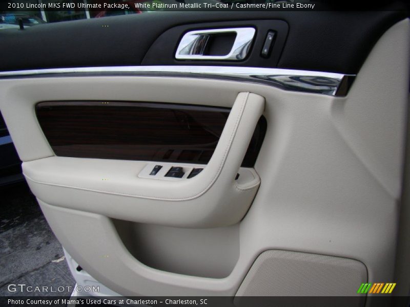 White Platinum Metallic Tri-Coat / Cashmere/Fine Line Ebony 2010 Lincoln MKS FWD Ultimate Package