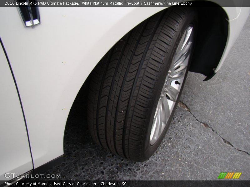 White Platinum Metallic Tri-Coat / Cashmere/Fine Line Ebony 2010 Lincoln MKS FWD Ultimate Package