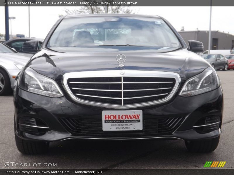 Black / Silk Beige/Espresso Brown 2014 Mercedes-Benz E 350 4Matic Sedan