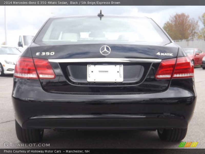 Black / Silk Beige/Espresso Brown 2014 Mercedes-Benz E 350 4Matic Sedan