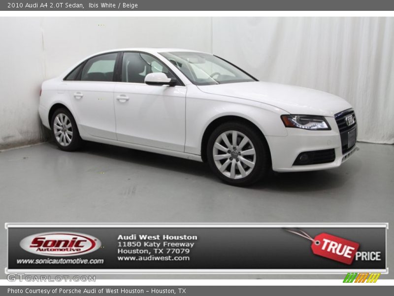 Ibis White / Beige 2010 Audi A4 2.0T Sedan