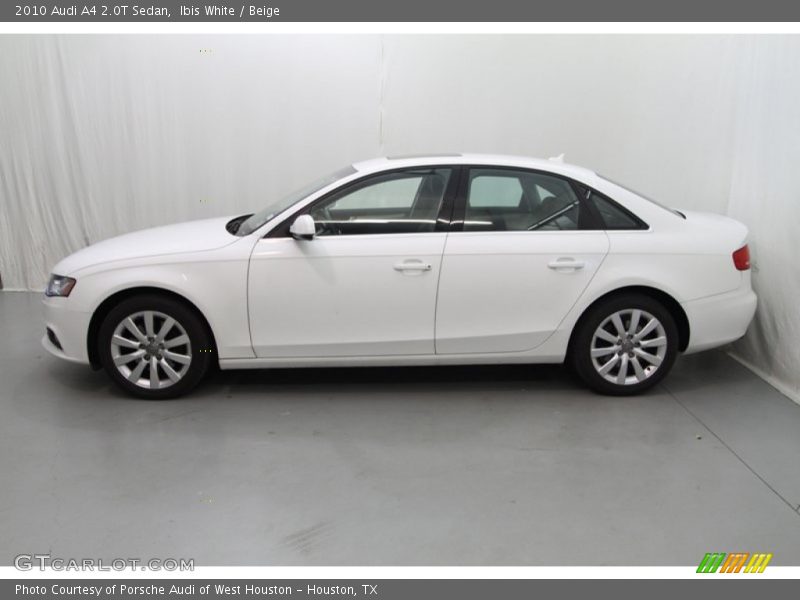 Ibis White / Beige 2010 Audi A4 2.0T Sedan