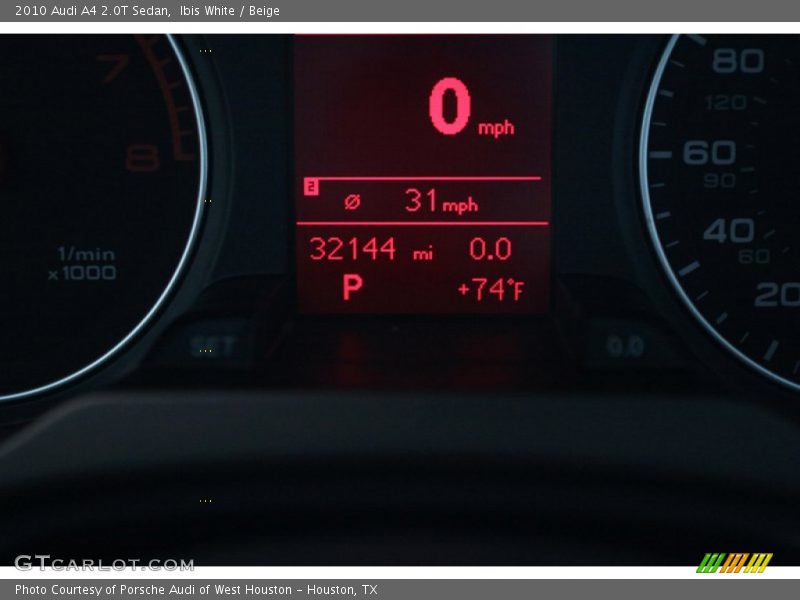 Ibis White / Beige 2010 Audi A4 2.0T Sedan