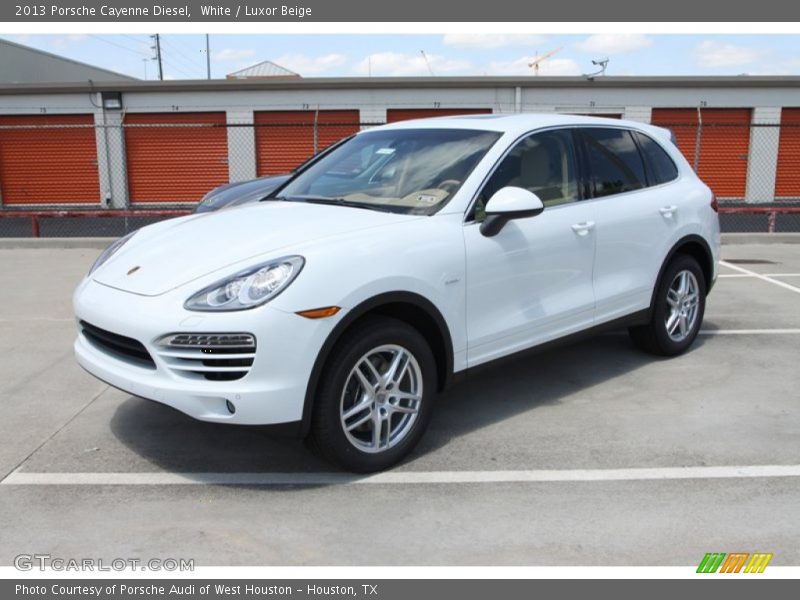 White / Luxor Beige 2013 Porsche Cayenne Diesel