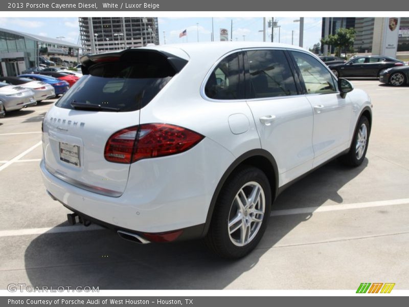 White / Luxor Beige 2013 Porsche Cayenne Diesel