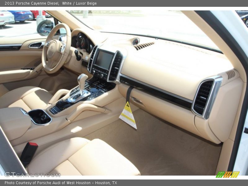 White / Luxor Beige 2013 Porsche Cayenne Diesel