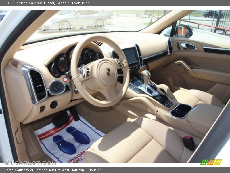 White / Luxor Beige 2013 Porsche Cayenne Diesel