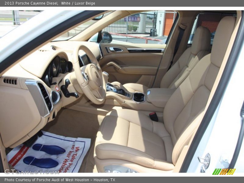 White / Luxor Beige 2013 Porsche Cayenne Diesel