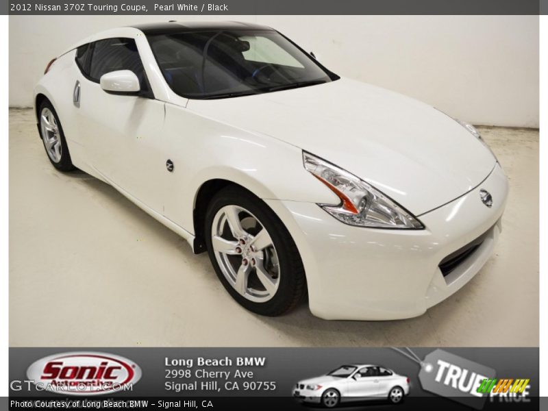 Pearl White / Black 2012 Nissan 370Z Touring Coupe