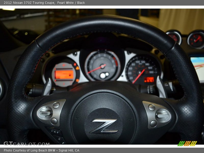 Pearl White / Black 2012 Nissan 370Z Touring Coupe
