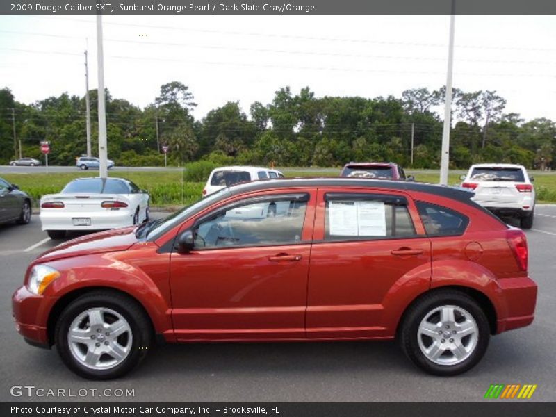  2009 Caliber SXT Sunburst Orange Pearl