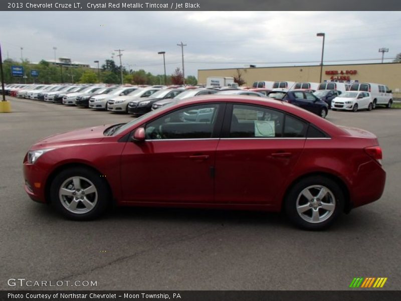 Crystal Red Metallic Tintcoat / Jet Black 2013 Chevrolet Cruze LT