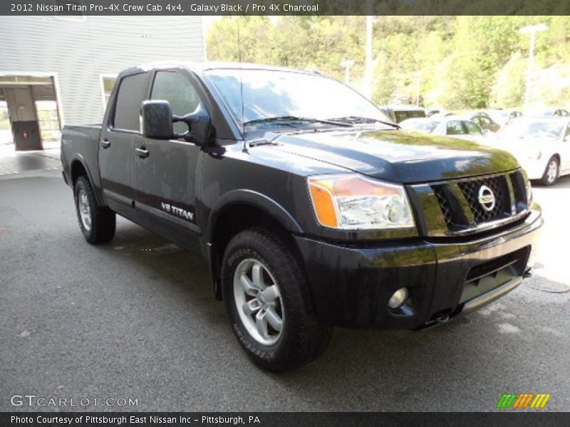 Galaxy Black / Pro 4X Charcoal 2012 Nissan Titan Pro-4X Crew Cab 4x4