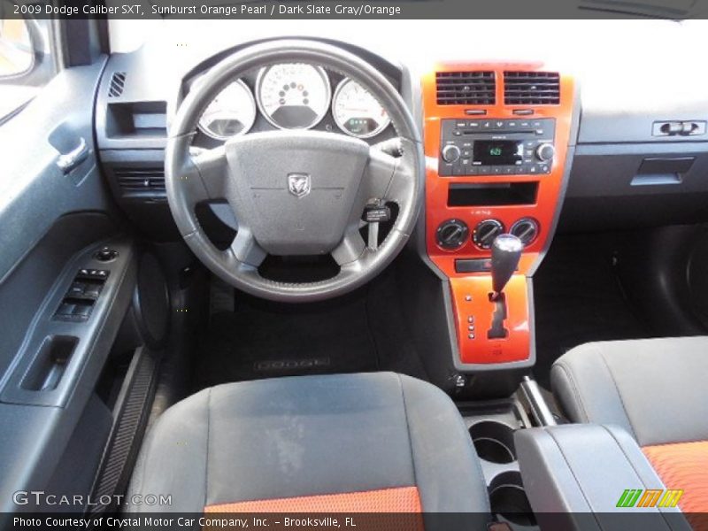 Dashboard of 2009 Caliber SXT