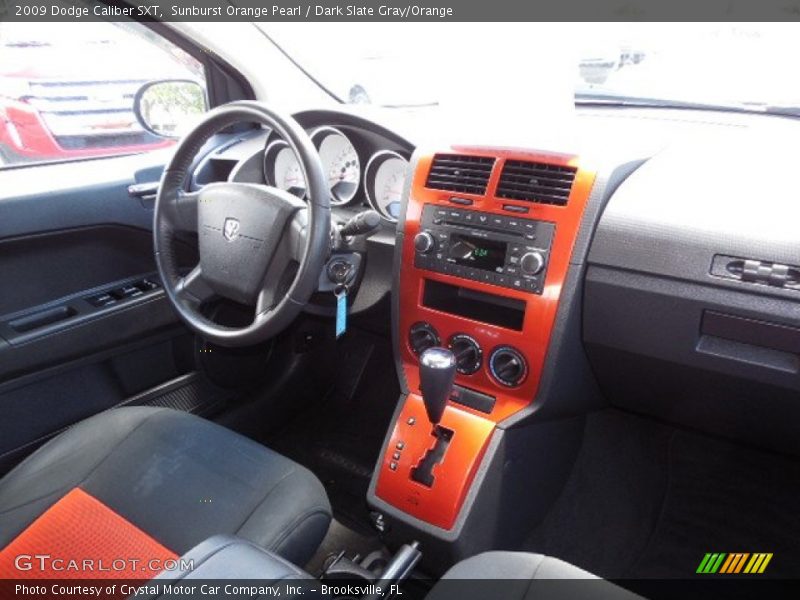 Dashboard of 2009 Caliber SXT