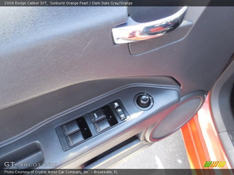 Sunburst Orange Pearl / Dark Slate Gray/Orange 2009 Dodge Caliber SXT