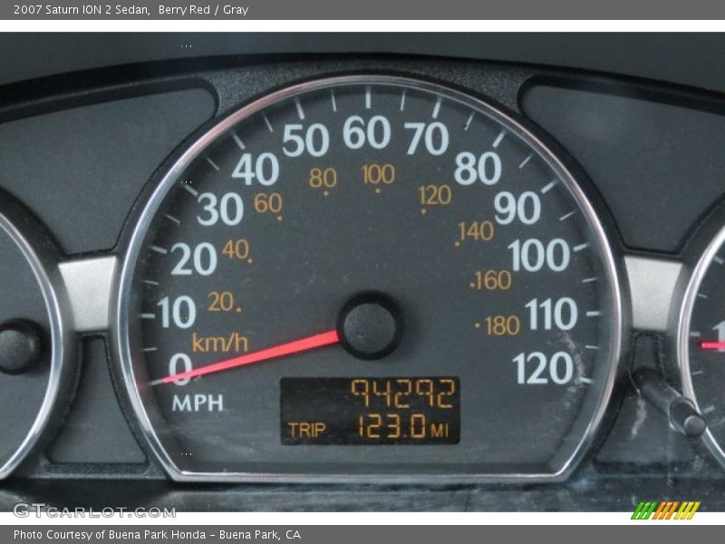 Berry Red / Gray 2007 Saturn ION 2 Sedan