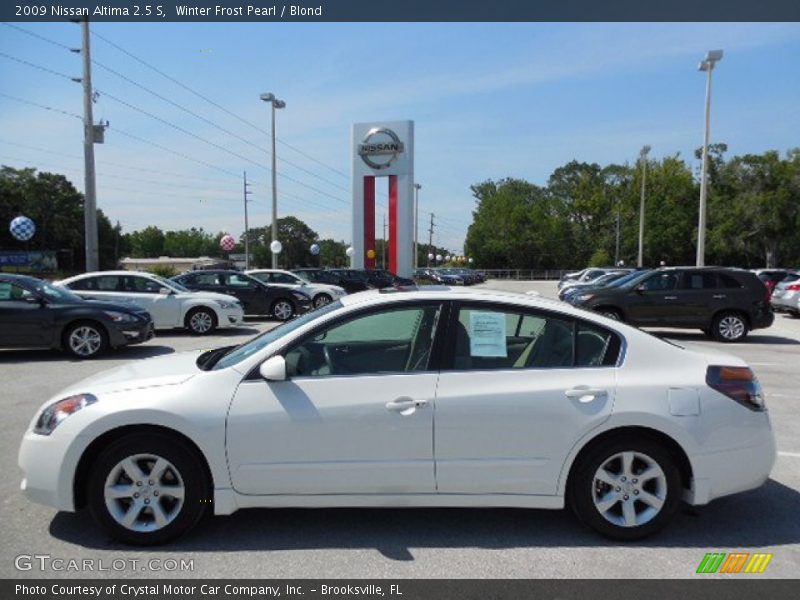 Winter Frost Pearl / Blond 2009 Nissan Altima 2.5 S