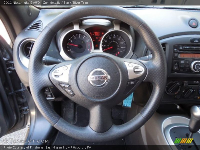 Gun Metallic / Black/Silver Trim 2011 Nissan Juke S AWD