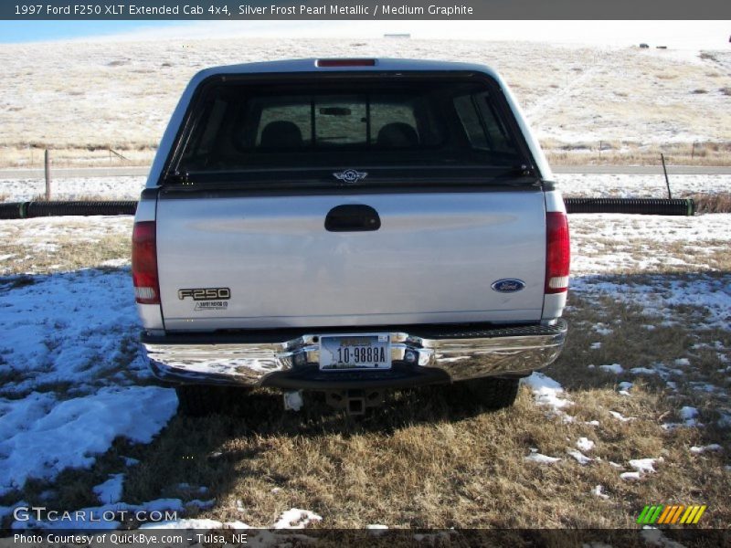 Silver Frost Pearl Metallic / Medium Graphite 1997 Ford F250 XLT Extended Cab 4x4
