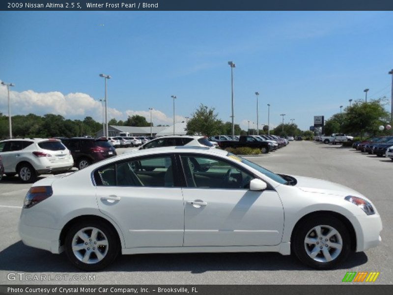 Winter Frost Pearl / Blond 2009 Nissan Altima 2.5 S