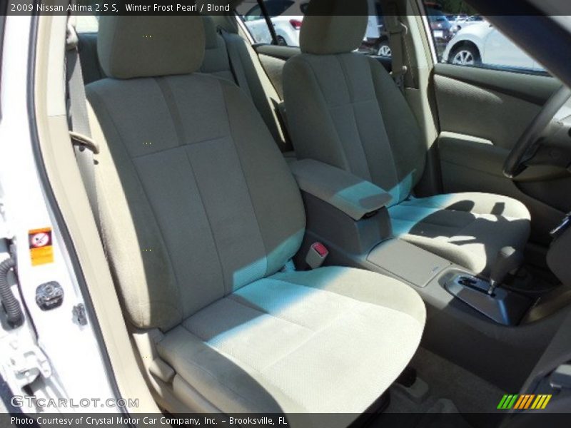 Winter Frost Pearl / Blond 2009 Nissan Altima 2.5 S