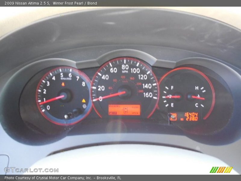 Winter Frost Pearl / Blond 2009 Nissan Altima 2.5 S